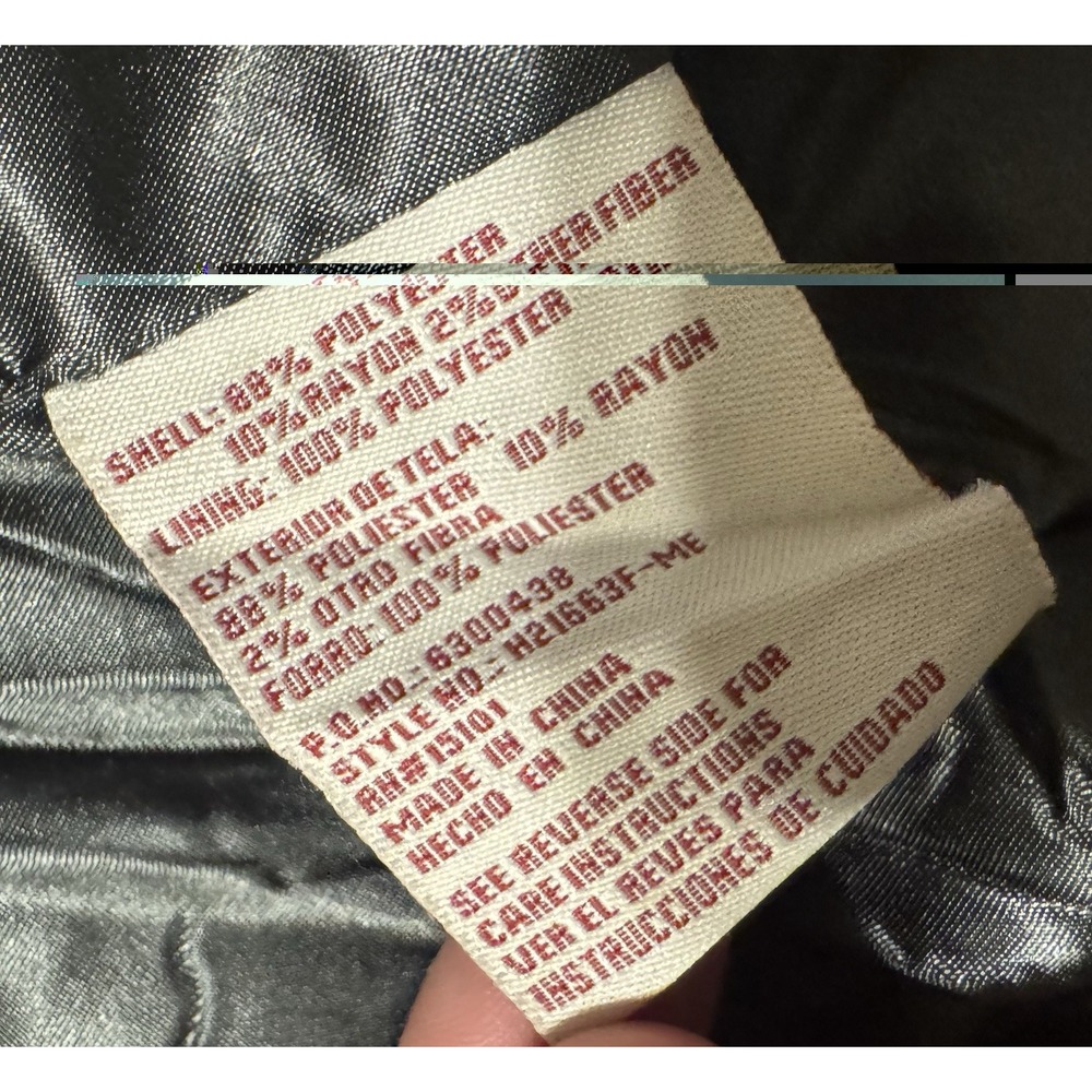 VTG Y2K Hydraulic Jeans Women's M Gray Double Breasted Pea Coat Belted Lined - Picture 10 of 12